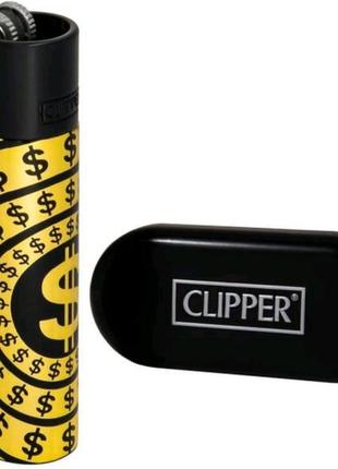 Запальничка газова clipper метал dollar