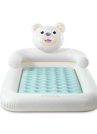 Кровать надувная для ребенка в виде медведя intex 114-178-71см 66814