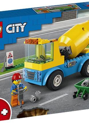 Конструктор lego city грузовик-бетоносмеситель 85 деталей (60325)