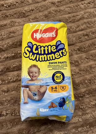 Huggies little swimmers 5-6 одноразовые подгузники-трусики для плавания1 фото