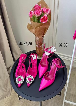 Шикарні туфлі босоніжки zara натуральна шкіра, лодочки