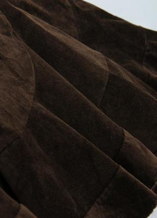 Юбка вельветовая миди короткая коричневая бархатная длинная макси винтаж винтажная2 фото