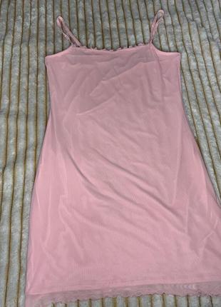 Милое розовое платье от бренда h&amp;m2 фото