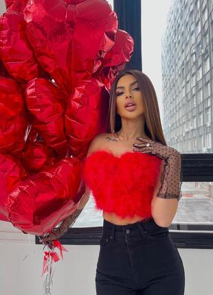 Корсет пухнастий в стилі zara