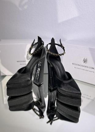 Вечерние туфли на платформе в стиле versace bratz