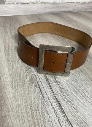 Шкіряний вінтажний ремінь пояс вінтаж