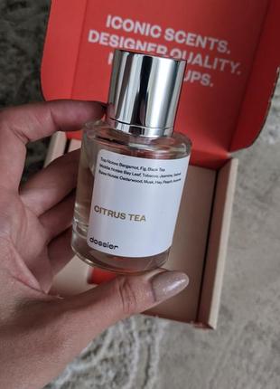 Парфумована вода унісекс dossier citrus tea натхненна tle labo fragrances' thé noir 293 фото