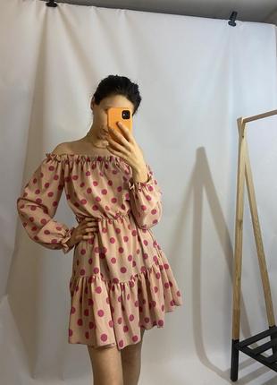 Сукня в горошок  / ніжна сукня