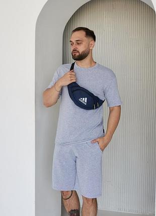 Мужская бананка adidas синяя