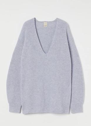 100% шерстяной светло-фиолетовый свитер h&amp;m2 фото