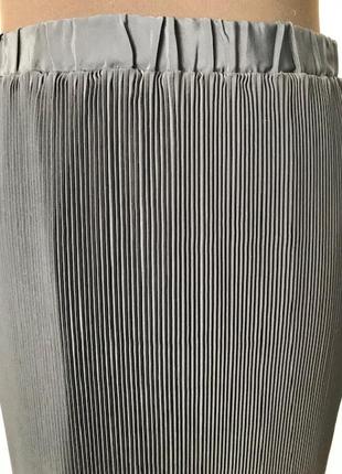 Классная юбка гофре винтаж цвета вороньего крыла с шарфиком, размер укр 50-52-54-5610 фото