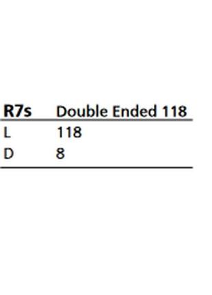 Галогенная линейная лампа philips plusline 400w 230v r7s 118мм