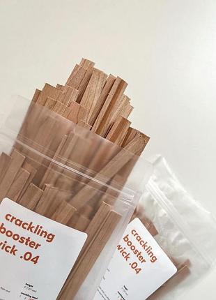 Древесные гноты wooden wick с эффектом потрескивания
