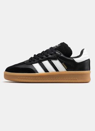 Черные кеды adidas samba xlg