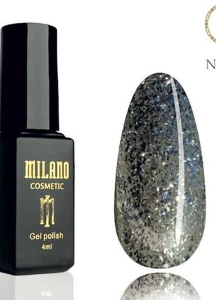 Гель лак для нігтів сріблястий milano №060 4 мл 2712000052672