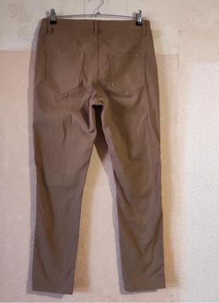 Жіночі штани ashley brooke джинси коричневі бавовна3 фото