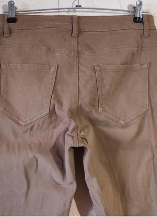 Жіночі штани ashley brooke джинси коричневі бавовна5 фото