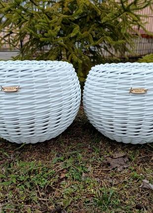 Кашпо з ротангу "кругле"