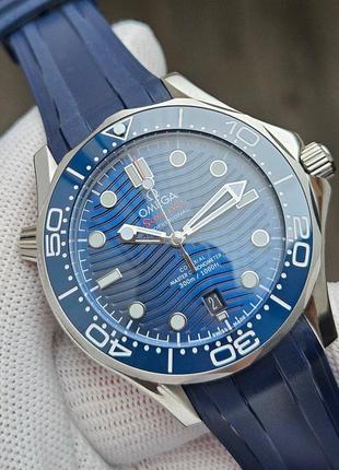Omega seamaster diver 300m master co-axial blue