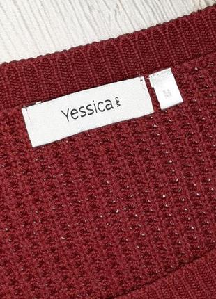 💝2+1=4 фирменный женский свитер бордо yessica, размер 46 - 488 фото