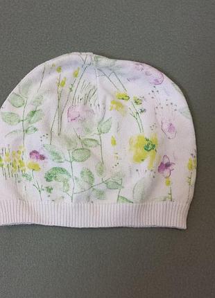 Весняна шапочка на дівчинку 6-9міс.