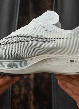 Мужские кроссовки nike air zoom vaporfly x run white, найк зум, вьетнам, 40-45, арт 1382