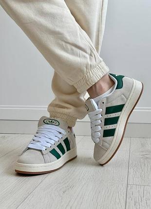 Adidas campus crystal dark green