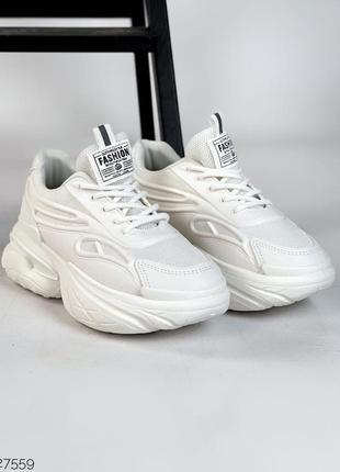 Розпродаж білі дуже круті кросівки еко1 фото