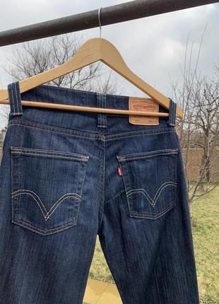 Levi's чоловічі прямі джинси слім у темно-синьому кольорі 511 модель (оригінал)7 фото