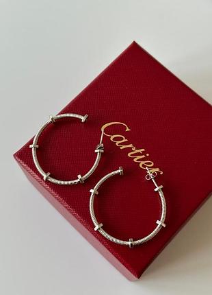 Брендові сережки кільця посріблення