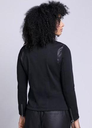 Новая стильная женская кофта на замке от gina laura в чёрном цвете10 фото