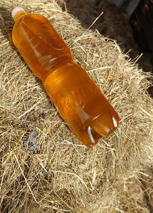 Олія соняшникова 1.5 л. із запахом смажена без хімії натуральна нерафінована