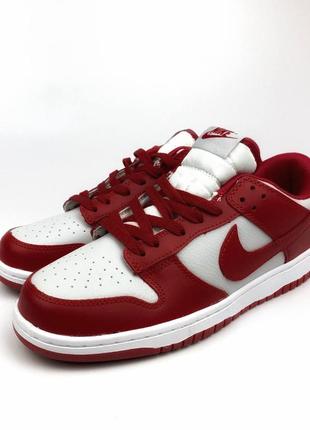 Кросівки nike sb dunk red&white