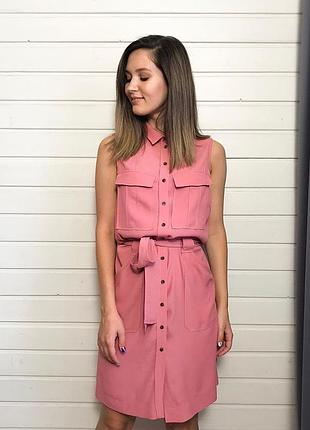 Рожеве плаття-сорочка hm 8