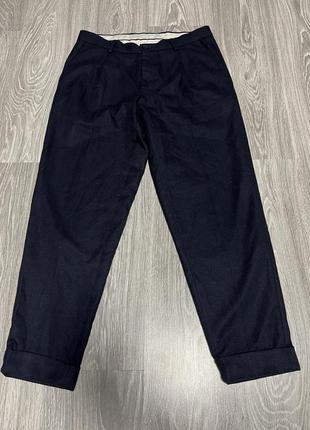 Вкорочені класичні у смужку брюки штани burton menswear london tapered4 фото