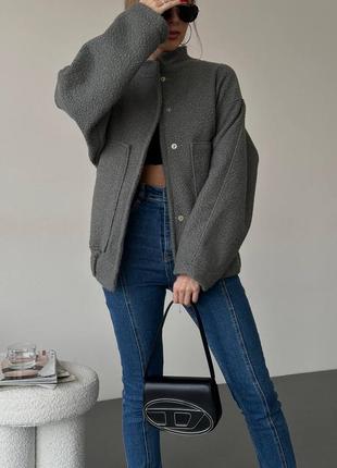 Бомбер букле в стилі zara 741