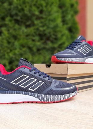 👟 кросівки       adidas nova темно-сині з червоним  / наложка bs👟4 фото