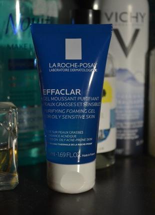 La roche posay effaclar гель - мус для очищення жирної проблемної шкіри1 фото