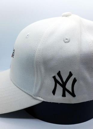 Кепка бейсболка new york yankees ny mlb нью-йорк янкіз біла2 фото