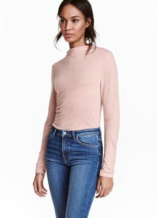 Лонгслів h&m з тонкого джерсі l (0422423002)