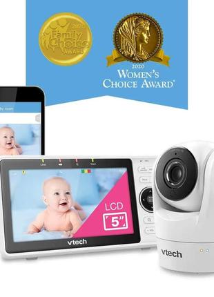 Smart-видеоняня vtech smart wi-fi baby monitor vm901 5-дюймовый дисплей 720p, камеру 1080p, ночное видение hd9 фото