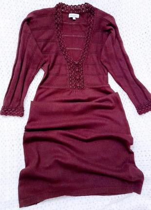 Трикотажное платье миди от бренда monsoon1 фото