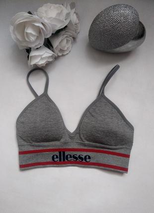 Бесшовный двухполосный бюстгальтер топ ellesse3 фото