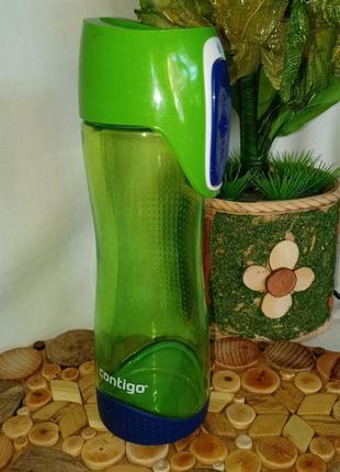 Шейкер пляшка для води green water bottle contigo 500 мл+подарунок3 фото