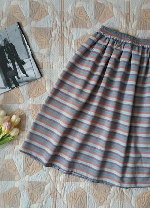 Юбка на резинке в постельных тонах