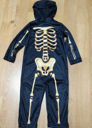 Детский костюм скелет, привидение на 2-3 года на хеллоуин