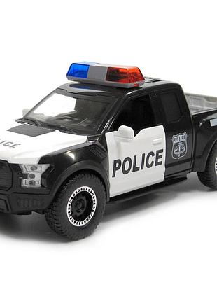 Іграшка металева машинка chevrolet camaro ss-police 2013 поліцейська машинка автопром 1:32
