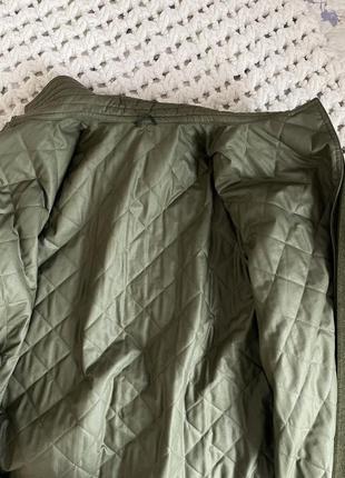 Шерстяне хакі пальто зі знімною підкладкою8 фото