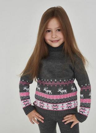 Универсальный детский трикотажный свитер, разные цвета2 фото