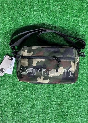 Вмістка сумка від «carhartt» (камуфляж та чорний)5 фото